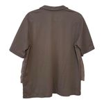 Fabiana Filippi Embroidered Silk and Cotton Contrasting Polo Shirt XXL Purple Size 18 Photo 5