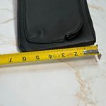 Unisex Black‎ Faux Leather Crossbody Sling Bag Adjustable Strap Travel Pouch Black Photo 8