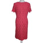 Talbots  Coral Pink Floral Lace Overlay Sheath Dress Size 6 Wedding Guest Dress Photo 1