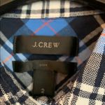 J.Crew  Boy Fit Blue Plaid Shirt Size 2 Photo 3
