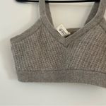 Alo Yoga Cashmere Plush Waffle V-Neck Bra Size M Photo 6