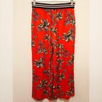 Lascana Tropical Print Culottes Sz.4 NWT Red Photo 3