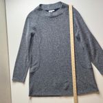 Talbots T by  Textured Knit Tunic‎ Sweater Size X Blue Long Sleeve Pullover Photo 5