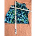 Dress Barn  Plus-Size 2X Tank Top Layered Blue Green Tie Dye Boho Photo 6