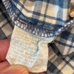 Arizona Jeans VINTAGE ARIZONA Sleeveless Collared Blue‎ Gingham Button Down Top 100% Cotton L Photo 7