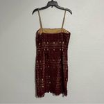 Lulus Lulu’s Adara Burgundy Crochet Lace Mini Dress Size Small Photo 9