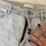 Loft women’s jeans high waist straight crop gray size 30/10 Photo 5