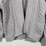 Abercrombie & Fitch Women's Mint Green Cable Knit Open Front Cardigan Size S Photo 3