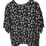 Vintage Lee David Collection size large oversized boxie floral top Yellow Photo 0