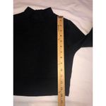 Garage Open Back Crop Top Size XS Long Sleeve Mock Neck Knit Stretch Goth Punk Photo 4