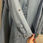 J.Jill  Denim Button Down Tunic Long Sleeve Denim Dress Photo 5