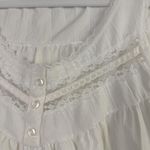Night Time Creations Nightgown Womens Small White Lace Trim Ruffle Hem Made USA Photo 2