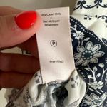 Cinq à Sept Cinq A Sept Minella Dress blue white paisley off the shoulder size 4 Photo 8