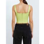 House Of CB Rafa Longline Satin Corset, Lime, Large Photo 3