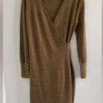 prAna Brown Bryce Bluff Long Sleeve Sweater Knit Wool Blend Dress Size Medium Photo 2