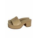 Vince  Leather Slide Sandal Size 7US Chunky Block Heel Photo 1