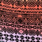 About A Girl  Red and Green Cap Sleeve Fitted Crop Top | Small Photo 2