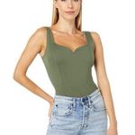 Abercrombie & Fitch Abercrombie - NWOT Ponte Notch-Neck Bodysuit Sz M Photo 0