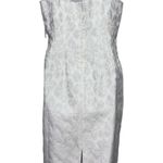 Lafayette 148 NWT Sheath Dress Sleeveless Textured Sheer Inserts Cream size 6 Photo 1