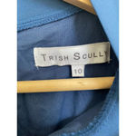 Gorgeous Trish Scully Women's Dress Ruffled Pleated Skirt Mid Length size 10 Blue Photo 4