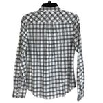 Untuckit Marina Cotton Plaid Button Down Shirt Size 4 New Black Photo 2