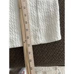 Anthropologie Sweater Cropped Oversized Boxy Ribbed Cream Boho Whimsical Large Photo 4