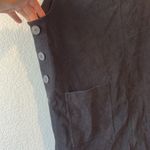 Amanda Smith Vintage  black faux suede jumper style dress 16 Photo 1