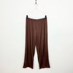 Splendid Brown Pointelle Wide-Leg Lounge Pants Photo 1