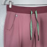FIGS  Women S Mineral Mauve Pink Zamora Jogger Scrub Pants Pockets Yoga Waistband Photo 3