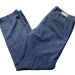 AG Adriano Goldschmied Denim Chambray Trouser Pant Blue Size 31R Green Label Photo 9
