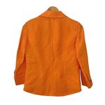 Dana Buchman Petite Linen Blend Blazer Jacket Size 4P Tangerine Orange NWT Photo 2