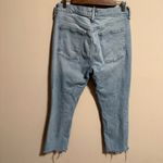 AGOLDE  Merrel Jeans Astray High Rise Crop Light Wash Raw Hem Denim- Size 29 Photo 4