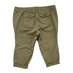 Torrid NWT  Plus SizeCropped Twill Military Pant | Pale Sage | 28 Photo 4