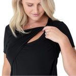 Kindred Bravely Eleanora Bamboo Maternity Nursing Dress Women's Size Small Black Photo 1
