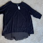 Lane Bryant NWT 3/4 sleeve sweater with peek-a-boo sheer back Photo 1