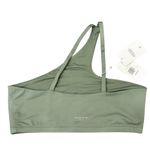 ANINE BING  Sport NWT Sage Green Jules Asymmetrical One-Shoulder Sports Bra Sz XL Photo 3