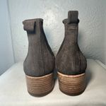 Alberto Fermani Suede Chelsea Boots Dark Gray Block Heel Made in Italy Size 9.5 Brown Photo 2