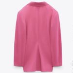 ZARA  Pink Oversized Blazer Business Career Jacket Coat Women's Sz Small 4432/700 Photo 1