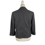 Brooks Brothers  Womens Size 10 Wool Angora Blazer Jacket Single Button in Gray Photo 9