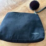 Lancôme Black Cosmetic Bag with Wristlet and Pom Pom Photo 0