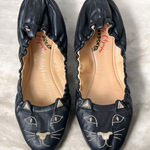 Charlotte Olympia  Black Lambskin Kitty Ballerina Slip On Flats Women’s EU 41 Photo 0