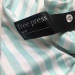 Free Press  Trixie Striped Knotted Halter Bikini Swim Top Medium New Green White Photo 9