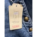 st. john's bay St. John’s Bay Wide Leg Easy Fit High Rise Stretch Blue Denim Sailor Jeans Photo 7