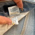 EXPRESS  Jeans High Waisted Light Wash 50/50 Rigid Stretch Ripped Wide Leg 10R Photo 7