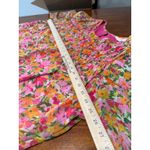 Terra & Sky Terra Sky Floral Print Smocked Neck Long Sleeve Blouse Women's 1X Pink Orange Photo 4