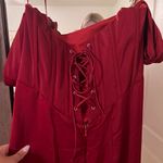 Gown Style Ball Dress Red Size 12 Photo 6