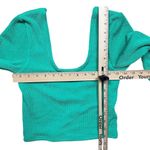 NWT Araminta James Women's Ocean Breeze Crinkle Top Tropical Green Size 6/XS Photo 2