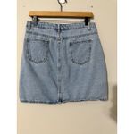 Petal and Pup Light Wash Denim Button Front Mini Skirt Size US 10 Photo 2