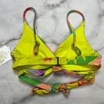 BECCA by Rebecca virtue Becca Rebecca Virtue Womens Strappy Tropical Printed Top Size S Green Floral New Photo 3