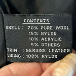 Vintage 80s Black Wool Suede Leather Fringe Concho Southwestern Coat~M~ Photo 8